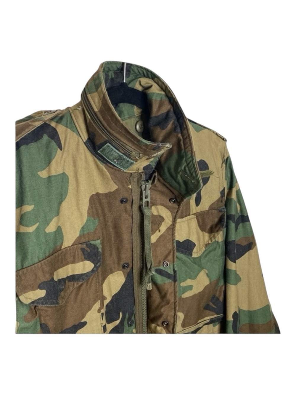 Vintage: Golden Mfg ☮︎︎ Military M65 Field Chore Jacket ☮︎︎ Army Camo Green ☮︎︎ - Picture 7 of 16